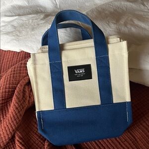 Vans Two-Tone Blue and Cream Tote Bag